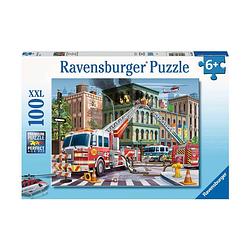 Foto van Ravensburger kinderpuzzel 100 xxl gered door de brandweer