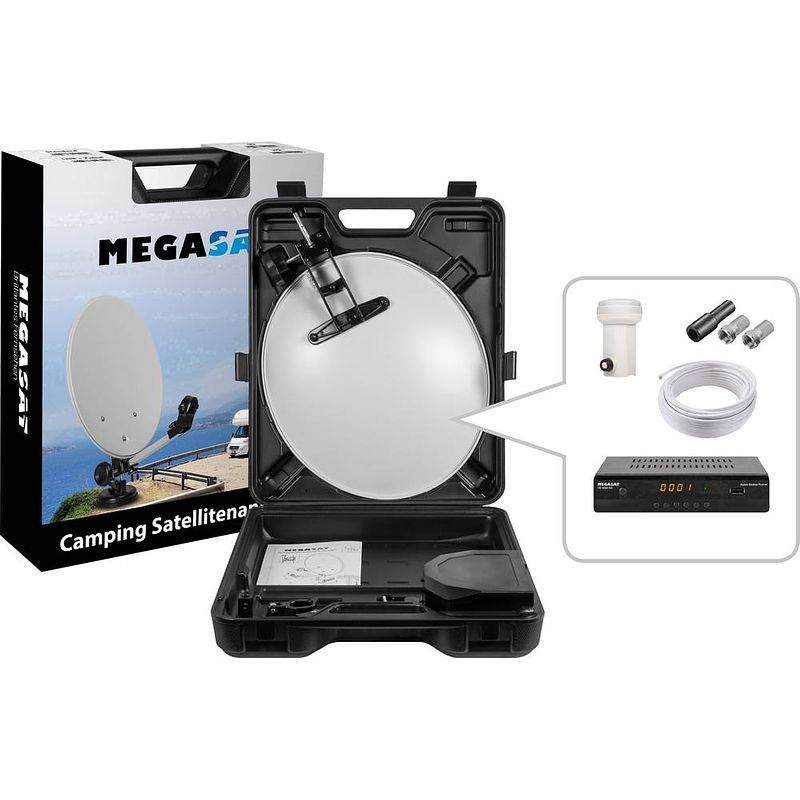 Foto van Megasat hd 6000 camping satellietset met receiver