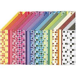 Foto van Creotime patroonpapier 21 x 29,7 cm 16 stuks multicolor
