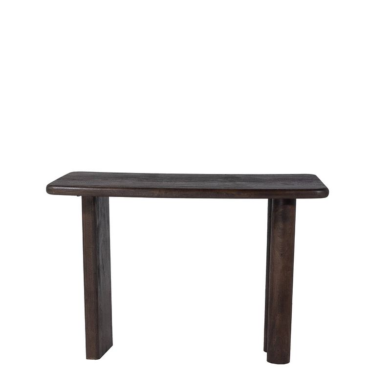 Foto van Giga meubel sidetable bruin - mangohout - 113cm - sidetable rumi