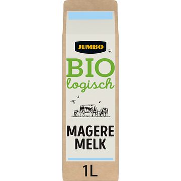 Foto van Jumbo biologisch verse magere melk 1l