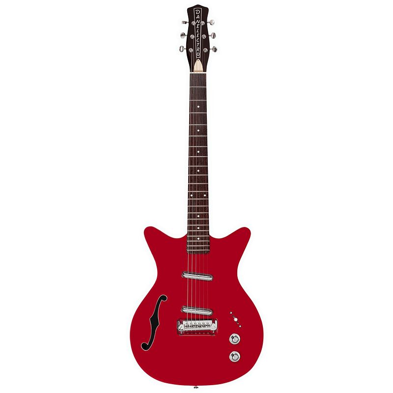 Foto van Danelectro dc59r fifty niner red top semi-akoestische gitaar