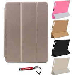 Foto van Ipad air 1 smart cover goud / vouw hoesjes apple ipad air 1 / vouw hoesje ipad air 1 - ipad hoes, tablethoes