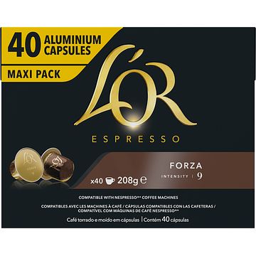 Foto van L'sor espresso koffie capsules forza 40 stuks bij jumbo