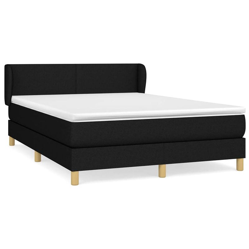 Foto van The living store boxspringbed - bed met pocketvering matras - middelharde ondersteuning - huidvriendelijk topmatras -