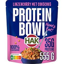 Foto van Hak linzencurry protein bowl 555g bij jumbo