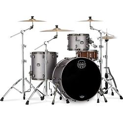 Foto van Mapex se446xhbpg saturn evo. hybrid rock powerhouse gun metal gray 3d. shellset