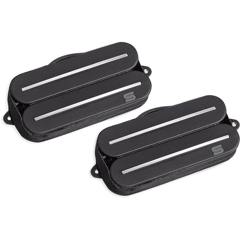 Foto van Seymour duncan jupiter rails humbucker set 7-string black wes hauch signature 7-snarige gitaarelementen (set van 2)