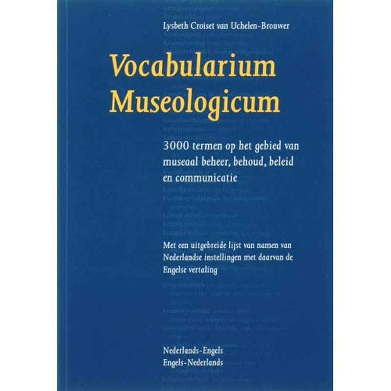 Foto van Vocabularium museologicum n-e/e-n