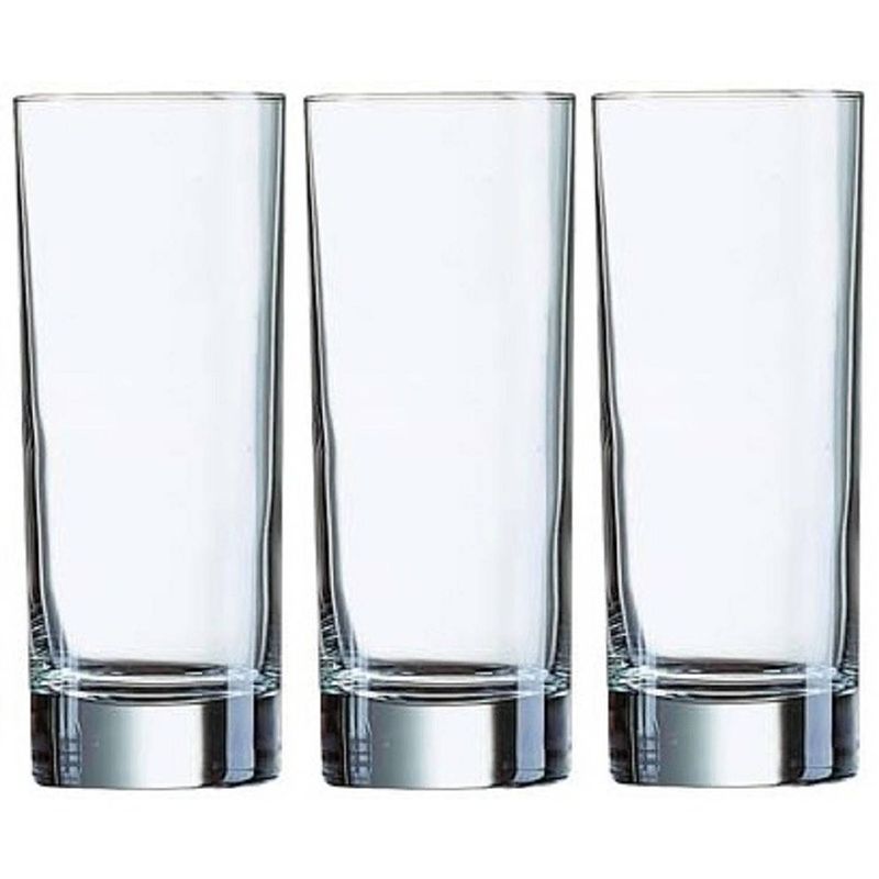 Foto van 3x stuks longdrink glazen 330 ml - longdrinkglazen