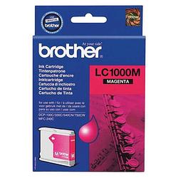 Foto van Brother inktcartridge, 400 pagina'ss, oem lc-1000m, magenta 5 stuks