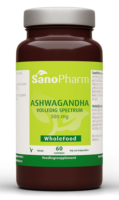 Foto van Sanopharm wholefood ashwagandha capsules