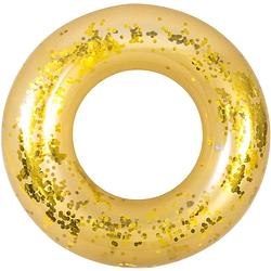Foto van Gerimport zwemband met glitters 106 x 30 cm goud