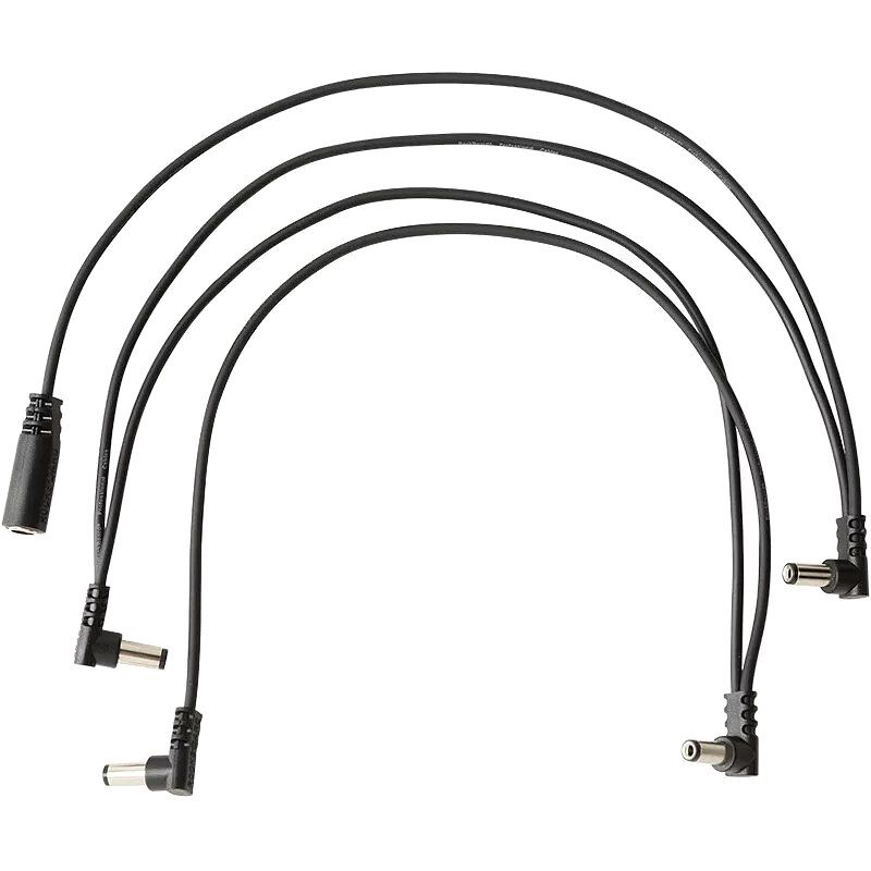 Foto van Rockboard flat daisy chain power cables 1-4 haaks