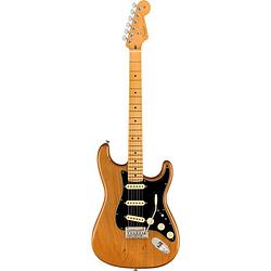 Foto van Fender american professional ii stratocaster roasted pine mn elektrische gitaar met koffer