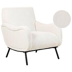 Foto van Beliani almind - fauteuil-beige-corduroy