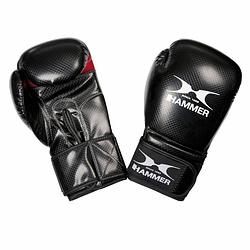 Foto van Hammer boxing bokshandschoenen x-shock - pu - zwart/rood - 8 oz - pu