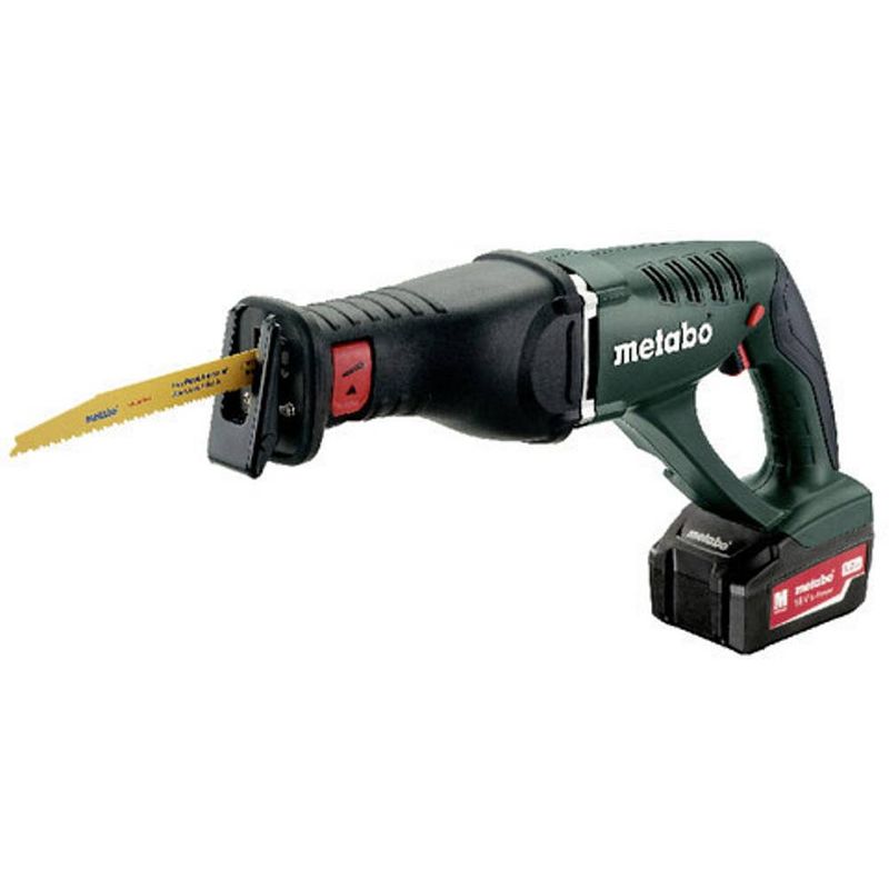 Foto van Metabo ase 18 ltx accu-reciprozaag 602269650 ase 18 ltx incl. 2 accus, incl. accessoires