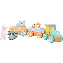 Foto van Small foot houten treinset animals junior 36 cm 9-delig