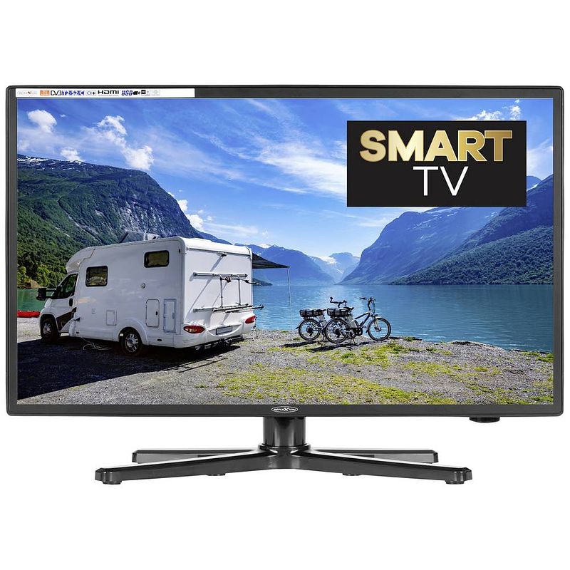 Foto van Reflexion ledw22i+ led-tv 55 cm 22 inch energielabel e (a - g) ci+*, dvb-c, dvb-t, dvb-t2, dvb-t2 hd, full hd, smart tv, wifi zwart