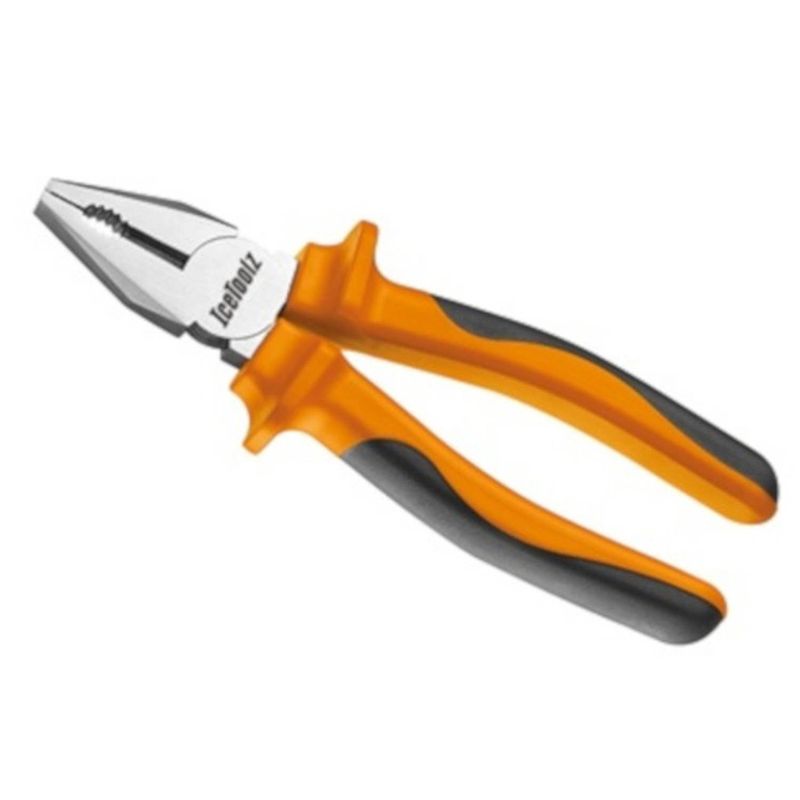 Foto van Icetoolz combinatietang comfort-grip 18 cm staal oranje/zilver