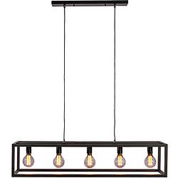 Foto van Sense's living hanglamp jazz e27 40w 120 x 25 cm staal zwart