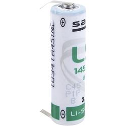 Foto van Saft 14500 clg speciale batterij aa (penlite) u-soldeerpinnen lithium 3.6 v 2600 mah 1 stuk(s)