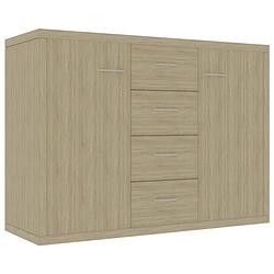 Foto van Vidaxl dressoir 88x30x65 cm spaanplaat sonoma eikenkleurig