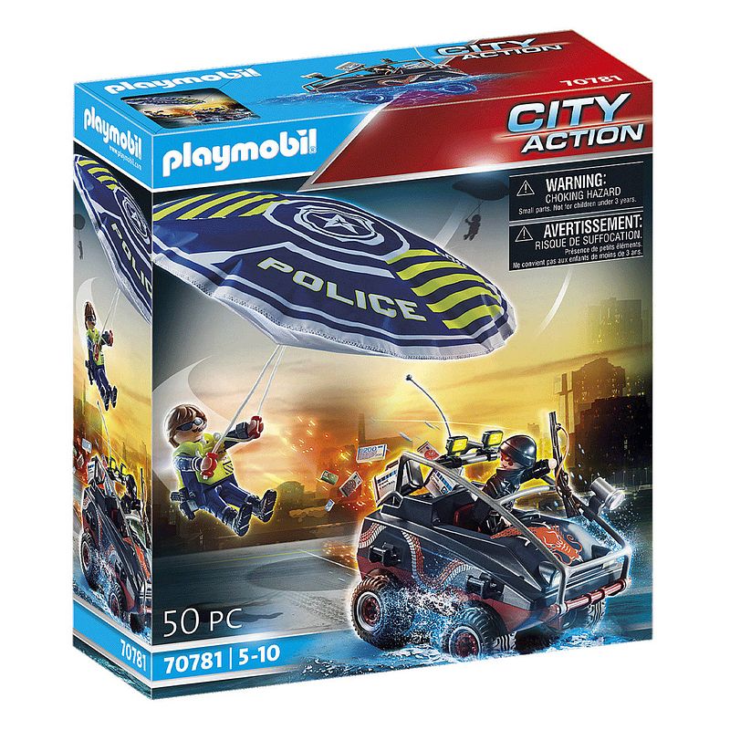 Foto van Playmobil city action - politieparachute (70781)