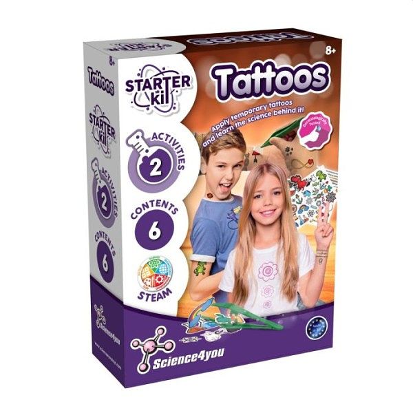 Foto van Wetenschap tattoo starter set