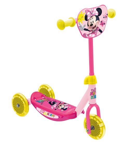 Foto van Disney minnie mouse 3 wiel kinderstep meisjes roze/geel