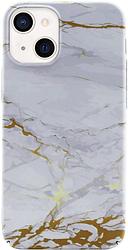 Foto van Bluebuilt grey marble hard case apple iphone 13 back cover