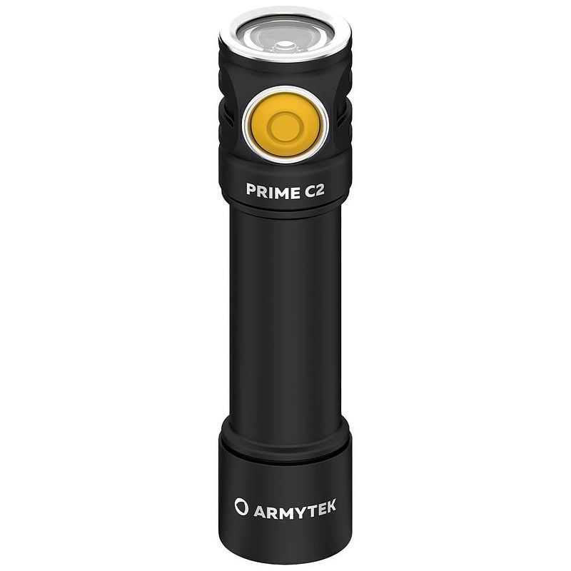 Foto van Armytek prime c2 magnet usb warm zaklamp werkt op een accu led met riemclip, met holster 930 lm 105 g