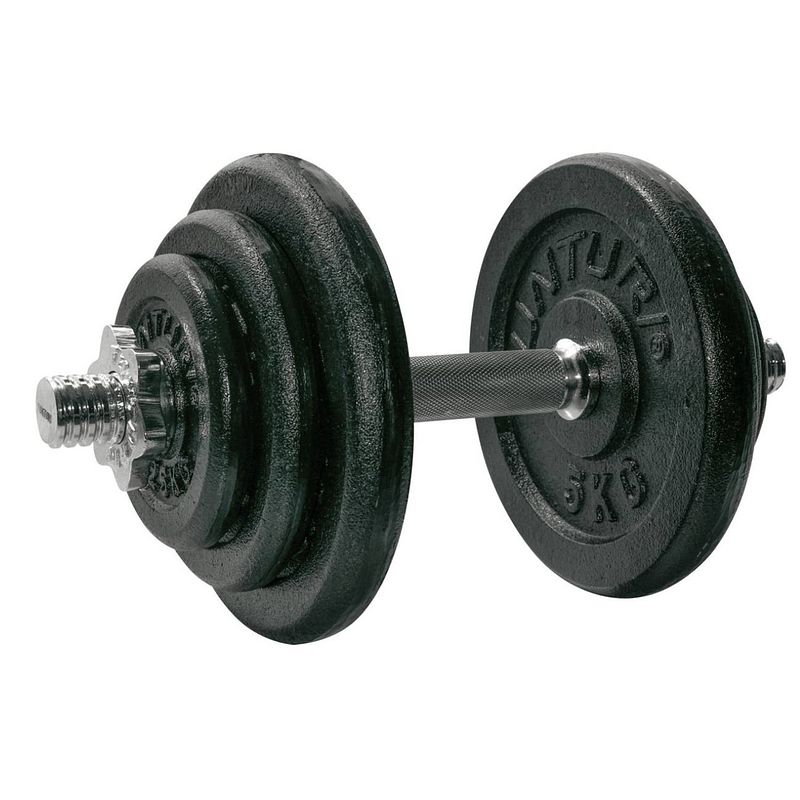 Foto van Tunturi dumbbellset gietijzer - 1 x 20 kg