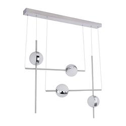 Foto van Moderne hanglamp lovest - l:83cm - led - metaal - grijs