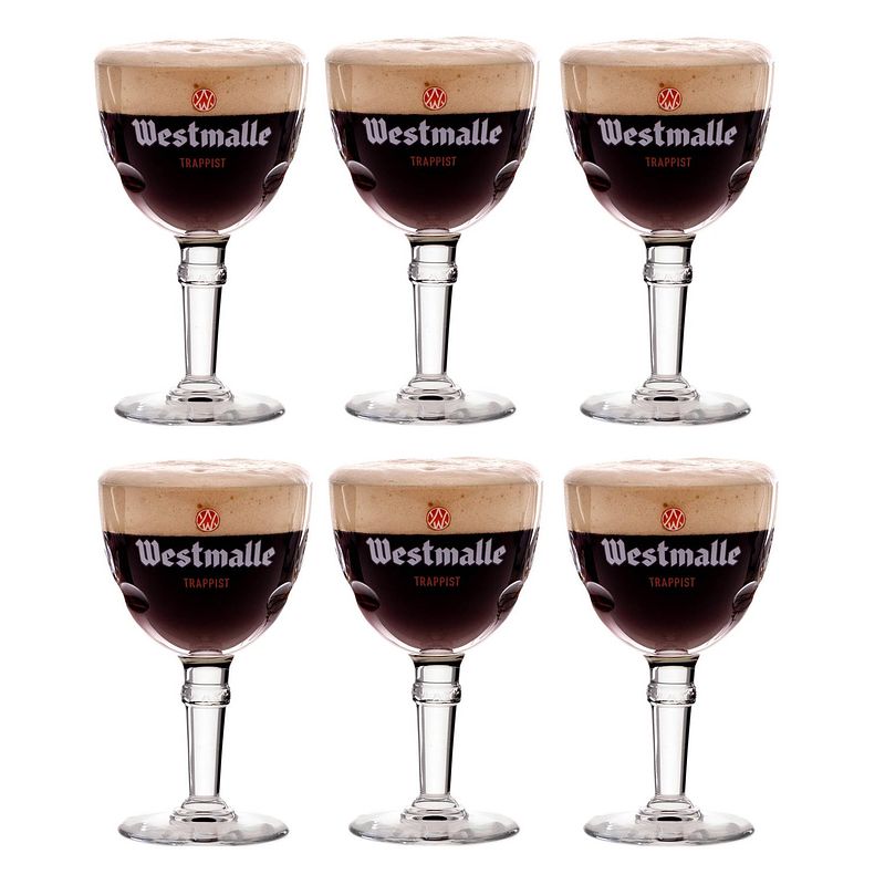 Foto van Westmalle bierglazen trappist 330 ml - 6 stuks