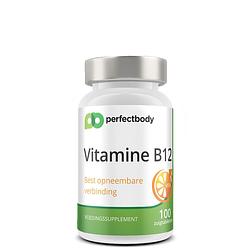 Foto van Perfectbody vitamine b12 tabletten - 100 zuigtabletten