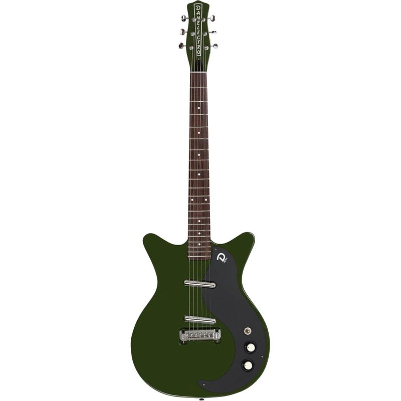 Foto van Danelectro blackout 59 green envy elektrische gitaar