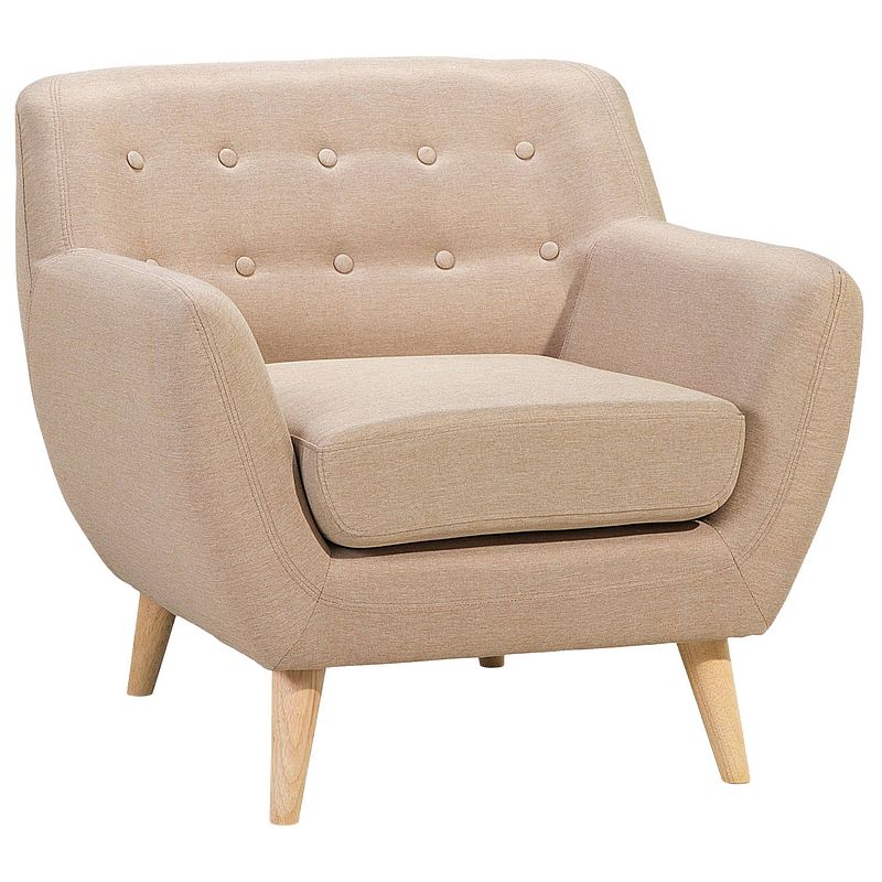 Foto van Beliani motala fauteuil polyester 83 x 78 cm