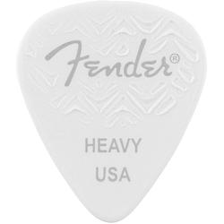 Foto van Fender wavelength picks 351 heavy white plectrumset (6 stuks)
