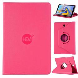 Foto van Samsung galaxy tab a 10.1 (2019) cover donker roze - ipad hoes, tablethoes