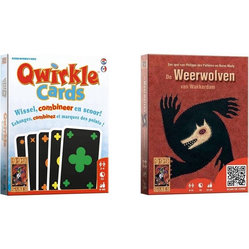 Foto van Spellenbundel - kaartspel - 2 stuks - qwirkle & de weerwolven van wakkerdam