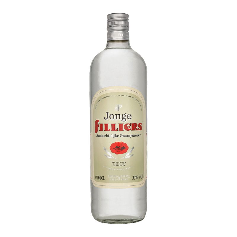 Foto van Filliers jonge jenever 1ltr gedistilleerd