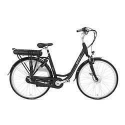 Foto van Popal elektrische stadsfiets sway 28 inch 47 cm dames 3v rollerbrake matzwart