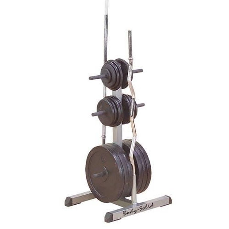 Foto van Body-solid standard plate tree & bar holder gswt