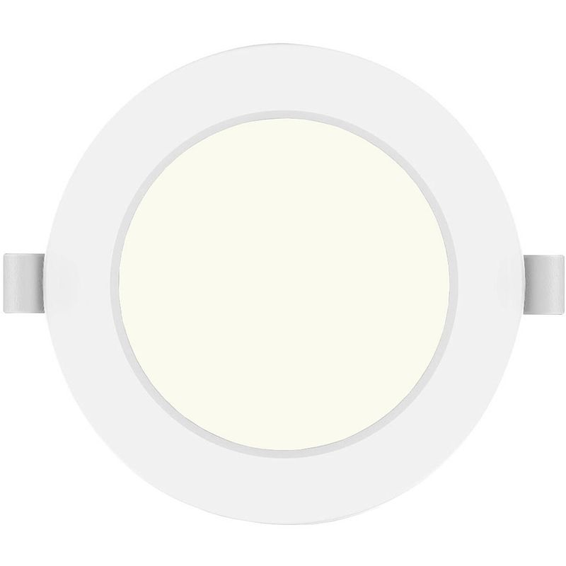 Foto van Led downlight pro - aigi trinko - inbouw rond 6w - natuurlijk wit 4000k - mat wit - kunststof - ø118mm