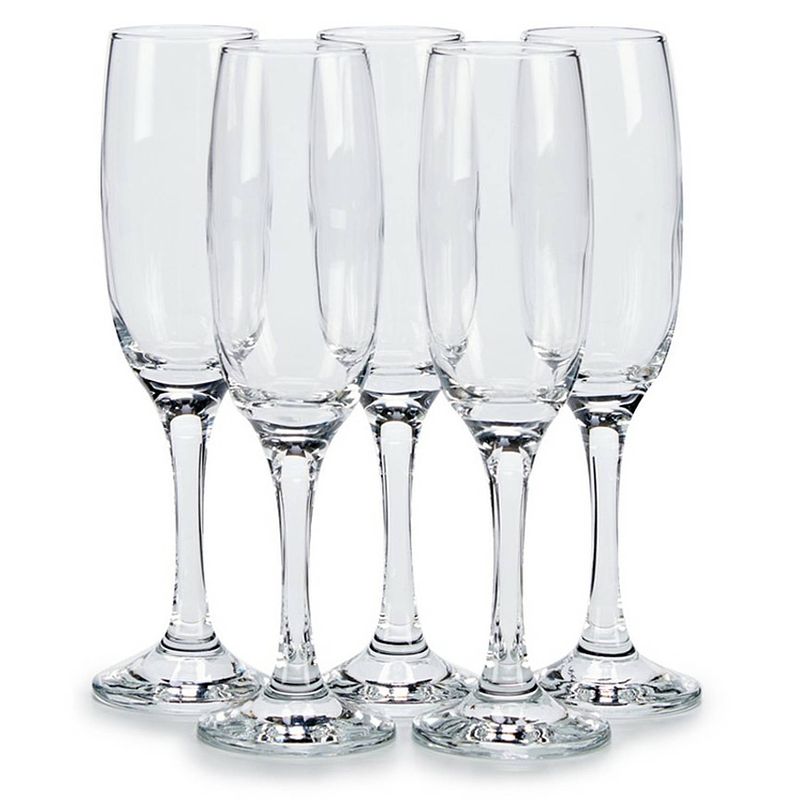 Foto van Pasabahce prosecco/champagneglazen - glas - set 18x stuks - 210 ml - champagneglazen