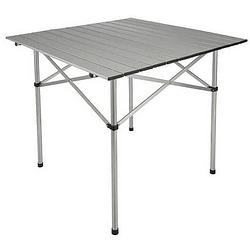 Foto van Inklapbare camping tafel aluminium 70 x 70 x 70 cm - tafel voor op de camping of in de tuin