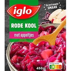 Foto van Iglo rode kool met appeltjes 450g bij jumbo