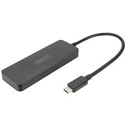 Foto van Digitus ds-45333 hdmi / usb-c adapter [1x usb-c - 3x hdmi-bus] zwart geschikt voor hdmi, high speed hdmi, zonder laadbus, ultra hd-hdmi